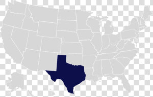 Usa Map With Texas In Blue   State 2017 Property Tax By State  HD Png Download