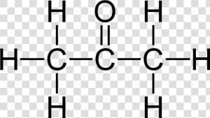 Structural Formula Of Propanone  HD Png Download