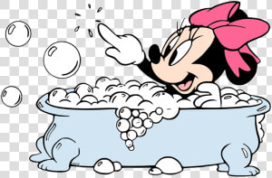 Minnie Taking A Bath  HD Png Download