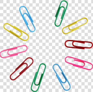 Freeuse Clip Pin Office   Colored Paper Clip Transparent  HD Png Download