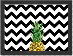 Necessaire Chevron Azul Marinho  HD Png Download