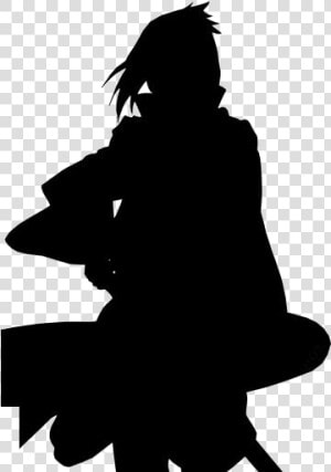 Sasuke Uchiha Png Transparent Images   Female Silhouette Kneeling  Png Download