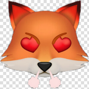 Emojie Emonjies Emotions Emoticones Emoji Zorro Fox   Fox Head Fox Cartoon  HD Png Download