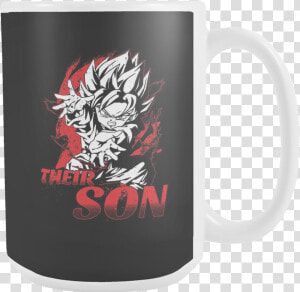 Super Saiyan Goten Son 15oz Coffee Mug   Goten Logo  HD Png Download