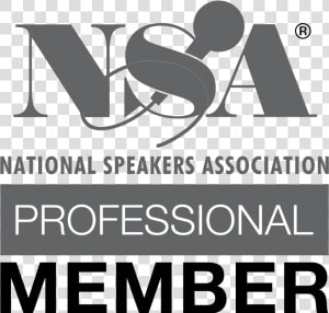 National Speakers Association Professional Member  HD Png Download