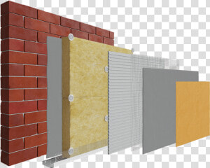 Existing Brick Mineral Wool System Image   Wall Insulation Mineral Wool  HD Png Download