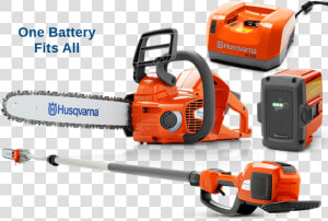 Husqvarna Pro Battery Tree Equipment   Husqvarna Battery Chainsaw  HD Png Download