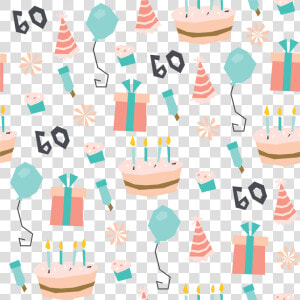 Birthday Cake Party Pattern   Cake Celebration Birthday Pattern  HD Png Download