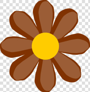 Brown Flower Svg Clip Arts   Flower Clip Art  HD Png Download