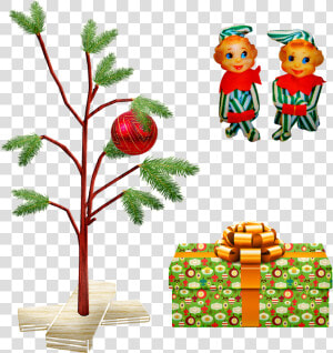 Charlie Brown Christmas Tree  Elf  Gift  Christmas  HD Png Download