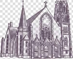 Saint Peter And Paul Church Naperville Before Fire  HD Png Download