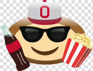 Brutus Buckeye Eating Popcorn  HD Png Download