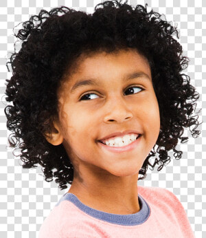 A Middle School Kid With Curly Black Hair Smiling   Smiling Child Png  Transparent Png