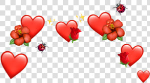  hearts  heart  crown  crowns  heartcrowns  heartcrown   Red Heart Emoji Crown  HD Png Download