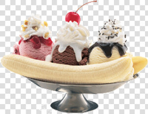 Banana Splits Ice Cream  HD Png Download