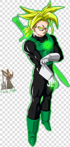  trunks  ssj2  supersaiyan  dragonballz  greenlantern   Green Lantern Dragon Ball Z  HD Png Download