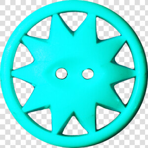 Button With Ten pointed Star Inscribed In A Circle    Circle  HD Png Download