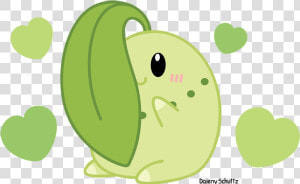 Chikorita Funny   Png Download   Chibi Chikorita  Transparent Png