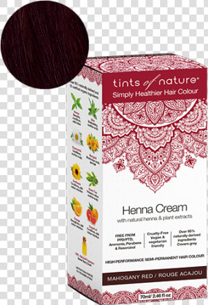 Henna Cream Tints Of Nature Hair Colors  HD Png Download