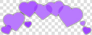  heart  crown  heartcrown  sticker  wholesome  swirl   Wholesome Purple Flower Crown  HD Png Download