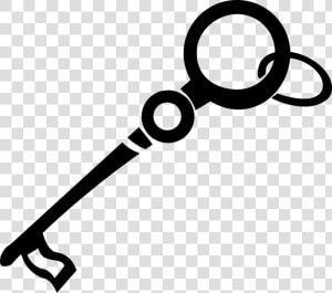 Vector Illustration Of Skeleton Security Key Unlocks  HD Png Download