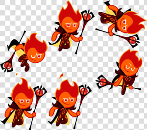 Fire Spirit Cookie   Fire Spirit Cookie Sprite Sheet  HD Png Download