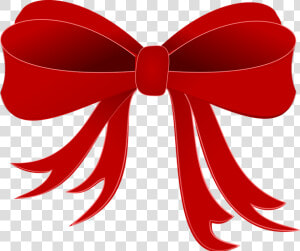 Bow  Red  Ribbon  Decoration  Isolated  Design  Tied   Girls Bow Clip Art  HD Png Download