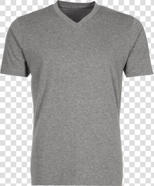 V Neck T Shirt   Gray V Neck T Shirt Png  Transparent Png