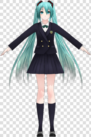 Miku School By Rondline   Girl  HD Png Download