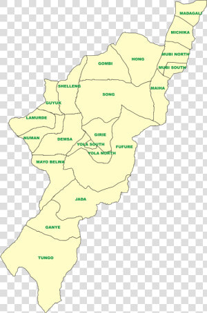 Transparent Nigeria Map Png   Map Of Adamawa State  Png Download