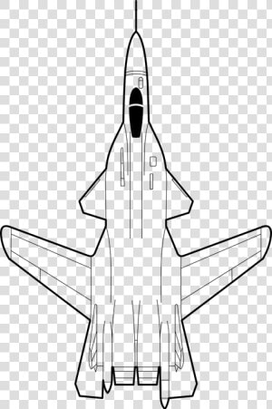 Airplane  Jet  Fighter  Blueprint  Aircraft  Flight   Fighter Jet Plane Drawing  HD Png Download