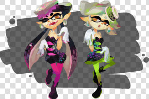 Autor De Squid Girl Presenta Un Diseño De Navidad Para   Splatoon 1 Squid Sisters  HD Png Download