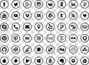 Social icons   Contact And Social Media Icons  HD Png Download