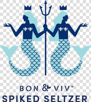 Bon amp viv Mermaid Vertical Iceblue   Bon  amp  Viv Spike Seltzer  HD Png Download