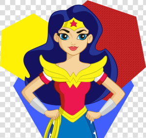 African American Supergirl Wonder Woman Clipart Png   Wonder Woman Cartoon Dc  Transparent Png