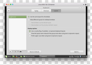 Images mint 3 Select Layout Tab en   Linux Mint Keyboard Language  HD Png Download