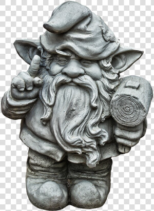 Figure  Dwarf  Gnome  Face  Ceramic  Sculpture   Gnome Statue Transparent  HD Png Download