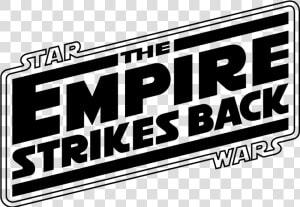 Logo Star Wars Silhouette   Star Wars The Empire Strikes Back Logo  HD Png Download