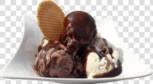 Ice Cream Sundae Png Free Download   Chocolate Ice Cream Png  Transparent Png