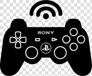 Ps3 Wireless Game Control   Silhouette Playstation Controller  HD Png Download