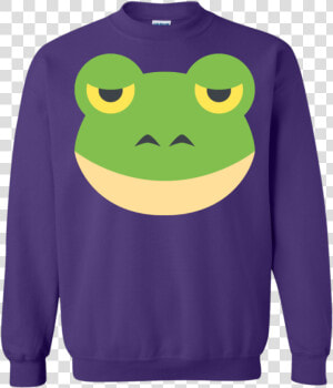 Frog Face Emoji Sweatshirt   Sweater  HD Png Download