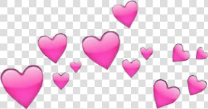 Pink Hearts Emoji Png Clip Art Library Stock   Pink Heart Emoji Crown  Transparent Png