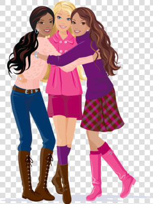 Marcos Gratis Para Fotos Imagenes De Barbie Png Eating   Happy Friendship Day Barbie  Transparent Png