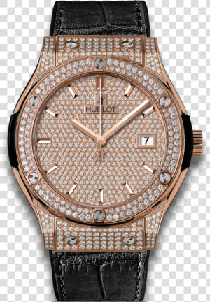 Diamond Watch Png   Hublot Watch Full Diamond  Transparent Png