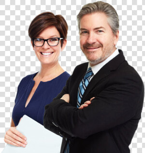 Business Woman With Short Brown Hair Glasses And Blue   Broker  HD Png Download