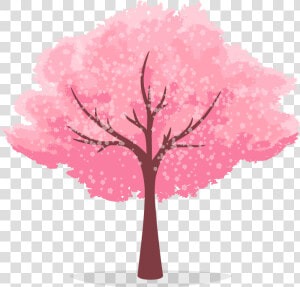 Cherry Blossom Tree Cartoon Clipart   Png Download   Animated Cherry Blossom Tree Png  Transparent Png