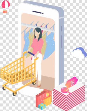 Mobile Shoping Png   Illustration  Transparent Png