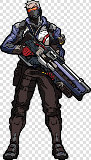 Transparent Soldier 76 Png   Overwatch Soldier 76 Art  Png Download