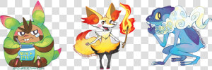 Transparent Froakie Png   Chespin X Braixen  Png Download