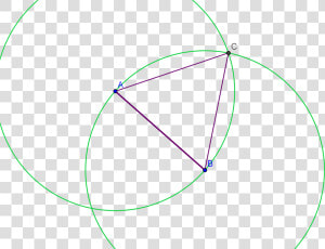 Constructed Equilateral Triangle   Circle  HD Png Download